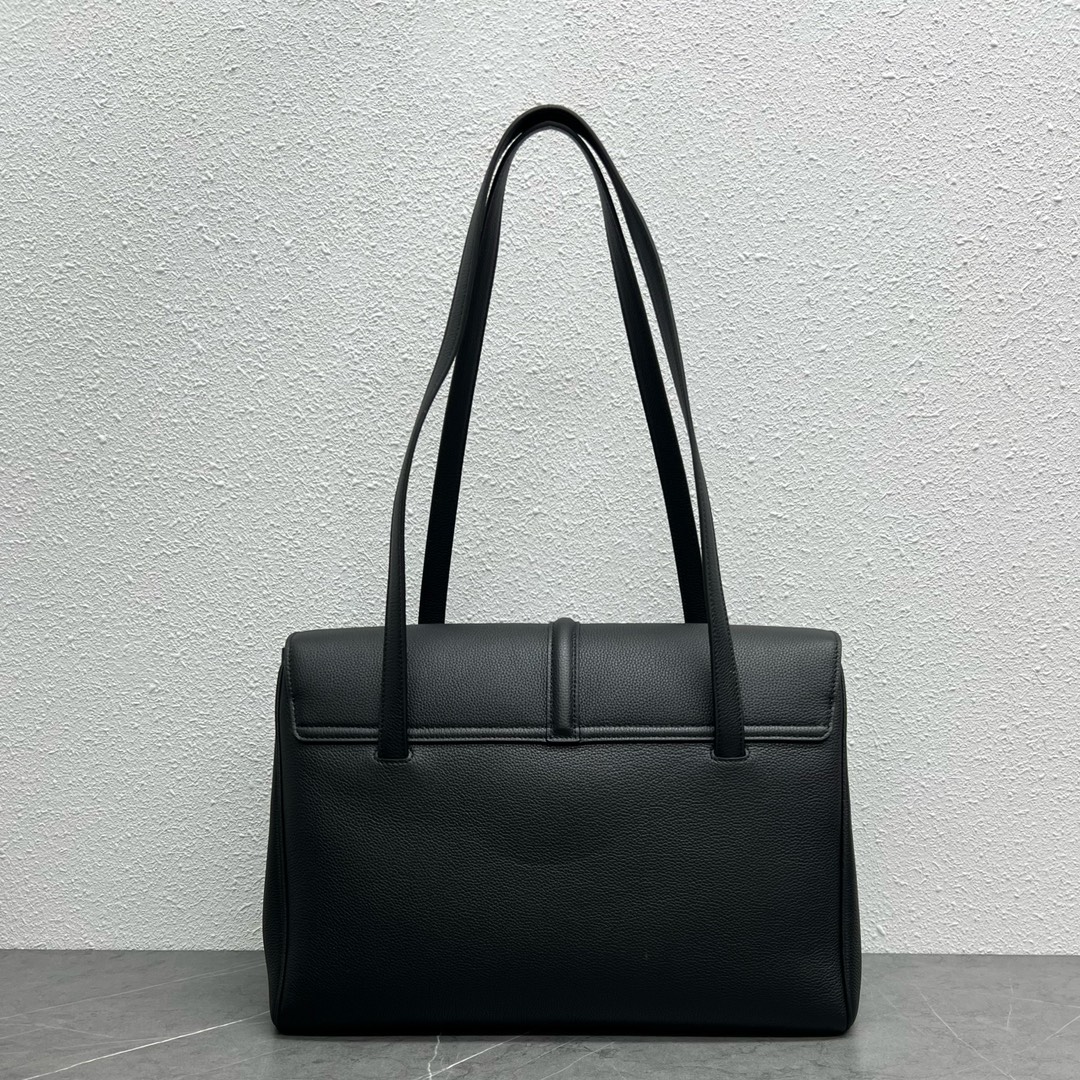 Celine Large Soft 16 Smooth Calfskin Handbag Shoulder Bag Black 194043